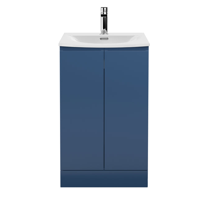 Urban Floor Standing 2 Door Vanity Unit with Curved Basin 500mm