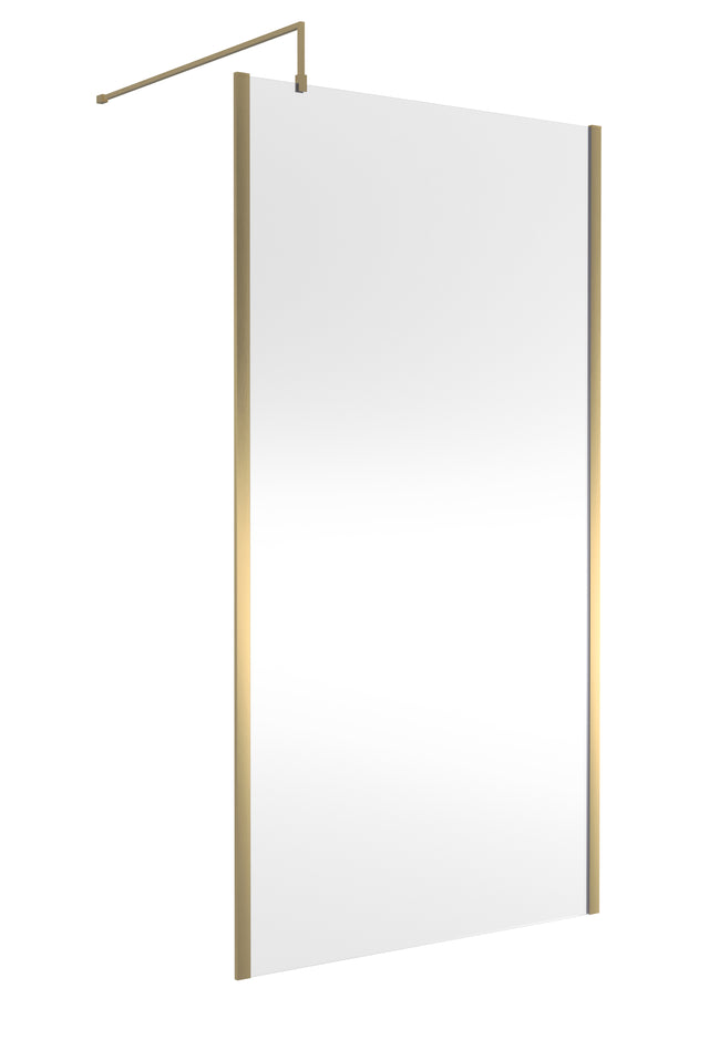 1100mm Outer Framed Wetroom Screen with Support Bar