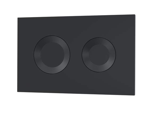 Matt Black Round Dual Flush Push Button