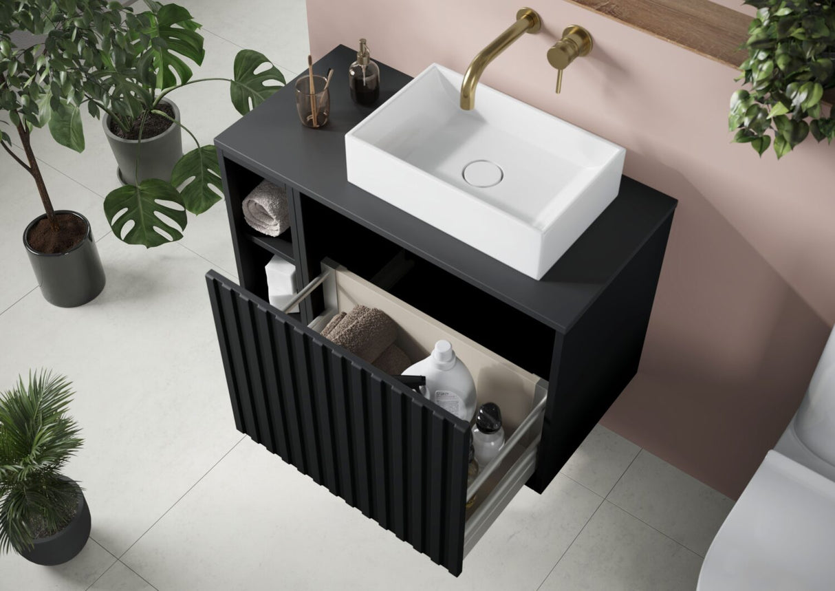 800mm Vanity Unit Including Basin, Slab And Side Unit - 3 COLOURS !