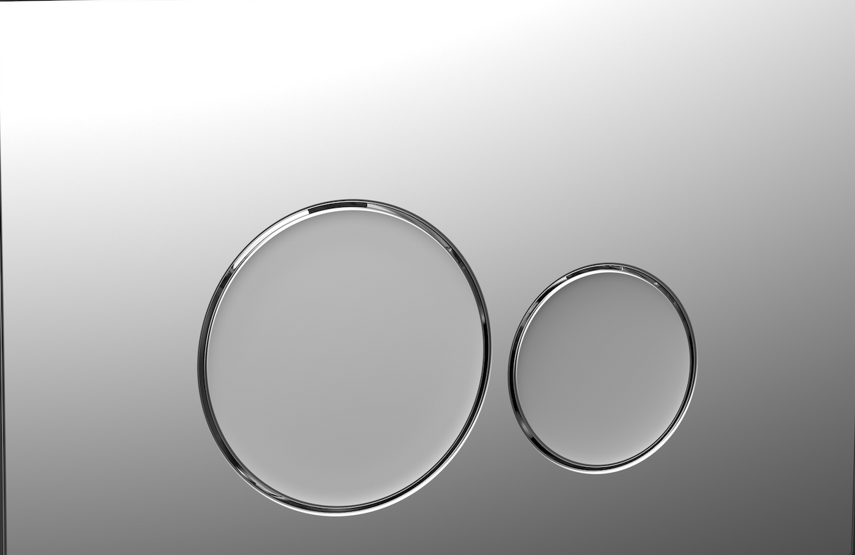 Round WC Frame Dual Flush Button - 5 COLOURS !