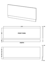 1700mm Bath Front Panel