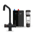 Brewmaster Matt Black 3-1 square tap with digital tank
