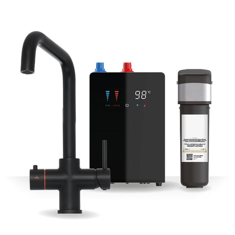 Brewmaster Matt Black 3-1 square tap with digital tank