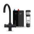 Brewmaster Matt Black 4-1 swan tap with digital tank