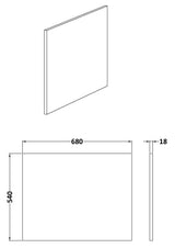 Fusion Bath End Panel & Plinth 700mm