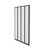 Aqualux 4 Fold Bath Screen Black