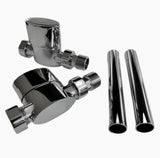Aspen Radiator Valve Straight 15mm (Pair)
