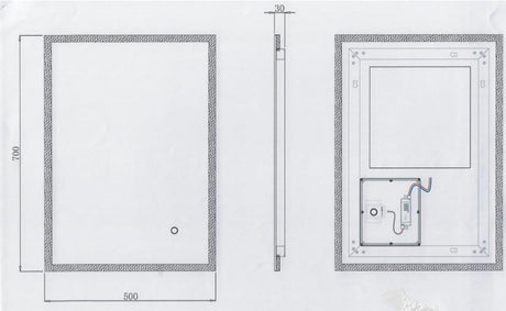 Avening 500x700mm Acrylic Edge