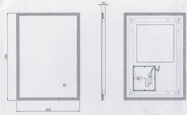 Avening 500x700mm Acrylic Edge