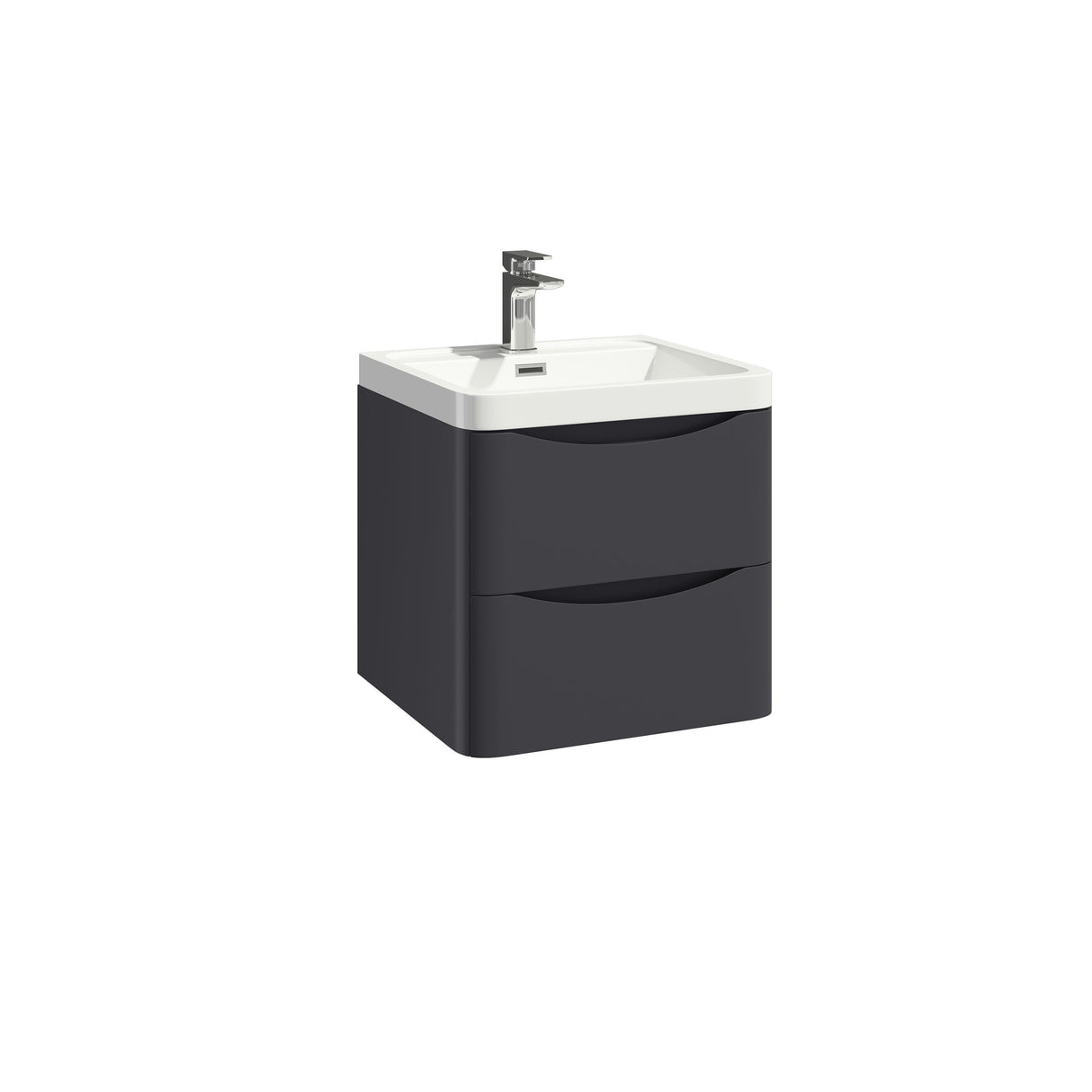 Wall Hung Vanity Unit 500mm With Basin Or Counter Top - 2 Colours !