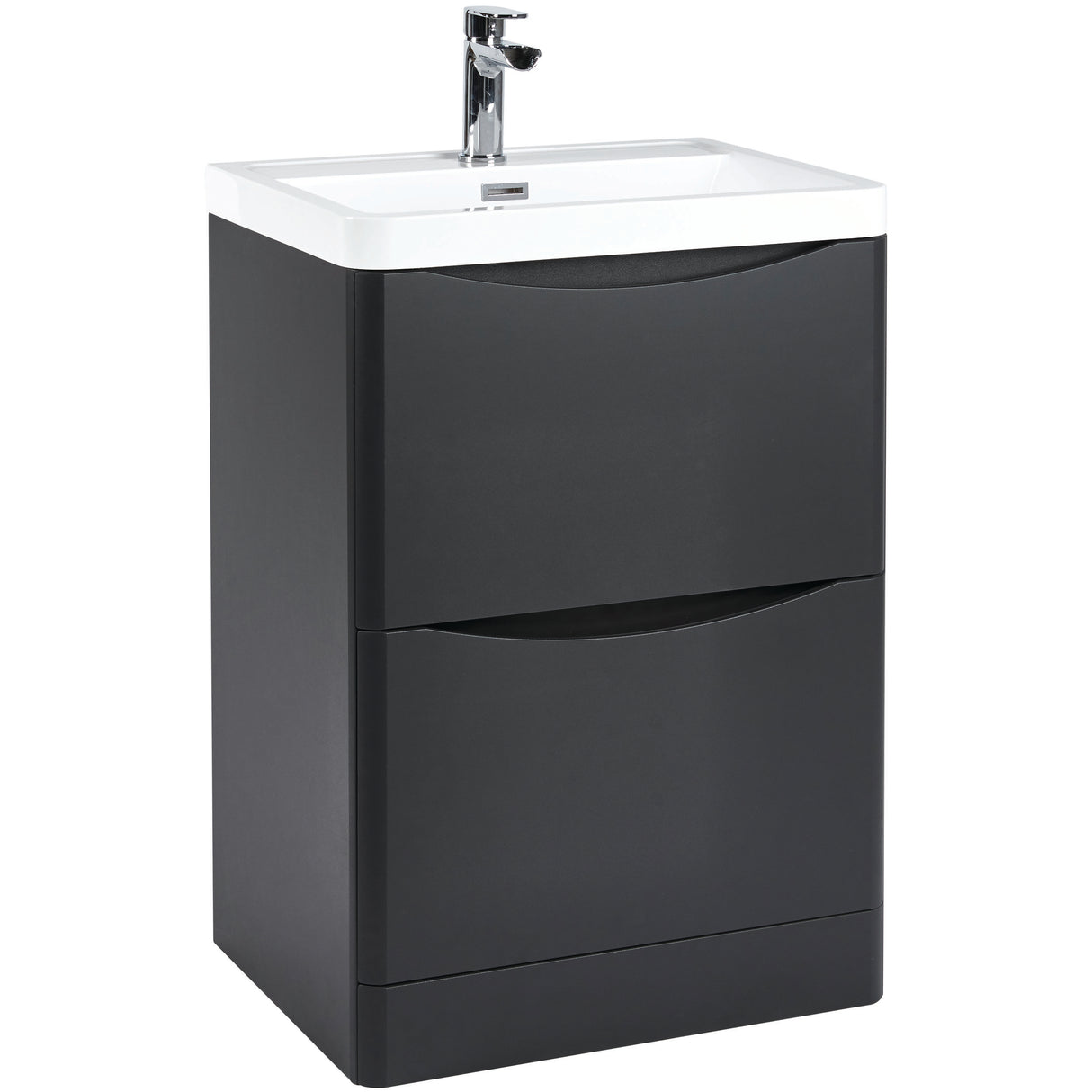 Floor Standing Vanity Unit 600mm With Basin Or Counter Top - 2 Colours !