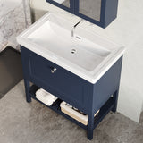 Hudson Reed Bexley 800mm 1 Drawer Floor Standing Vanity Unit with Basin