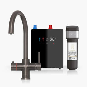Brewmaster Gunmetal 4-1 swan tap with digital tank - 4 Litre tank