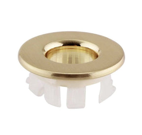 Basin Overflow Cover Brushed Brass