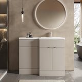 Hudson Reed Fusion 1100mm Right Hand Pebble Grey Combination Unit With Basin