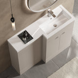 Hudson Reed Fusion 1100mm Right Hand Pebble Grey Combination Unit With Basin
