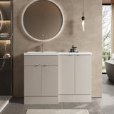 Hudson Reed Fusion 1200mm Left Hand Pebble Grey Combination Unit With Basin