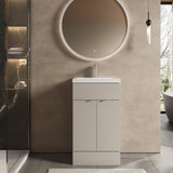 Hudson Reed Fusion 500mm Pebble Grey Vanity Unit & Basin Ready Built