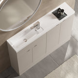 Hudson Reed Fusion 1205mm Compact Pebble Grey Combination Vanity Unit
