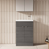 Hudson Reed Fusion 600mm Floor Standing 2 Door Vanity Unit With Basin