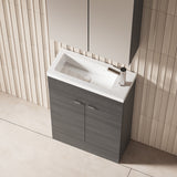 Hudson Reed Fusion 600mm Floor Standing 2 Door Vanity Unit With Basin