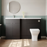 Hudson Reed Fusion 1500mm Floor Standing 3 Door Vanity Basin & Left Hand Toilet Combination