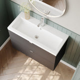 Hudson Reed Fusion 800mm Wall Hung 2 Drawer Vanity Unit & Basin