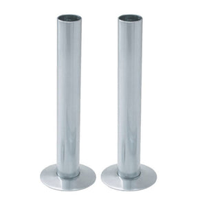 15mm Pipe and Rosettes Chrome (Pair)