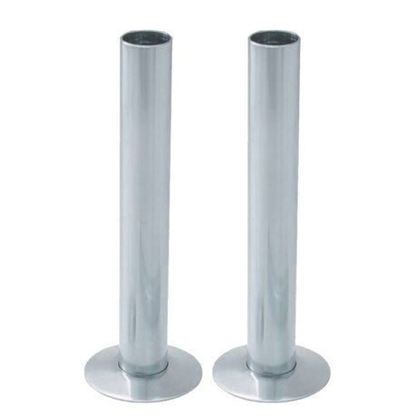 15mm Pipe and Rosettes Chrome (Pair)