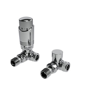 Design Twin Pack TRV Chrome Corner