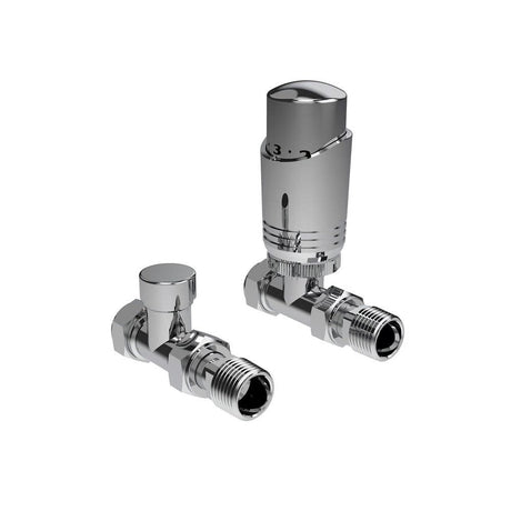 Design Twin Pack TRV Chrome Straight