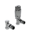 Design Twin Pack TRV Chrome Angled