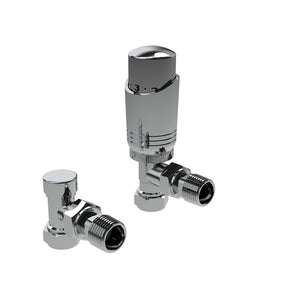 Design Twin Pack TRV Chrome Angled