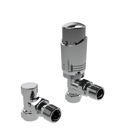 Design Twin Pack TRV Chrome Angled