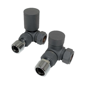 Corner Valve 15mm (Pair) - Anthracite