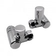 Dual Fuel Corner Valve 15mm (Pair) - Chrome
