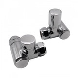 Dual Fuel Corner Valve 15mm (Pair) - Chrome