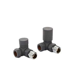 Corner Valve 15mm (Pair) - Textured Grey