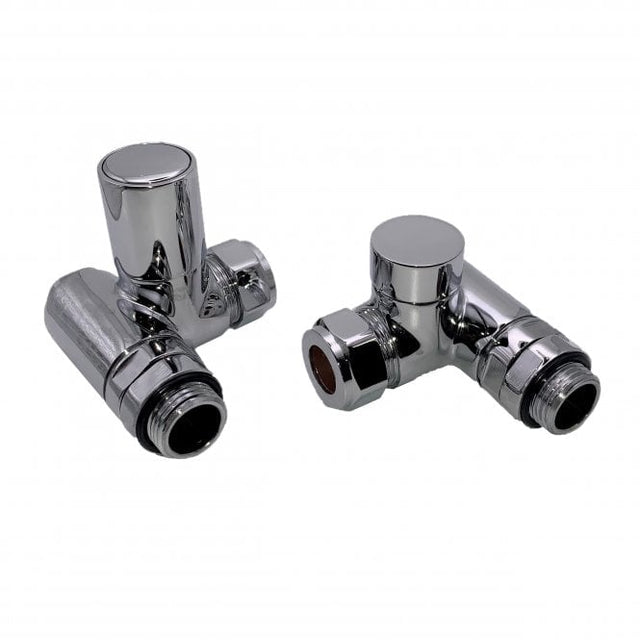 Dual Fuel Corner Valve 15mm (Pair) - Chrome