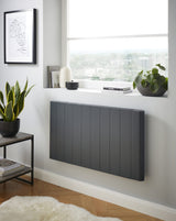 Capri Electric Aluminium Panel Heater 1500W Horizontal 500 x 725mm - Anthracite