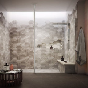 KV8 2/1m Wetroom Screen Ceiling Post