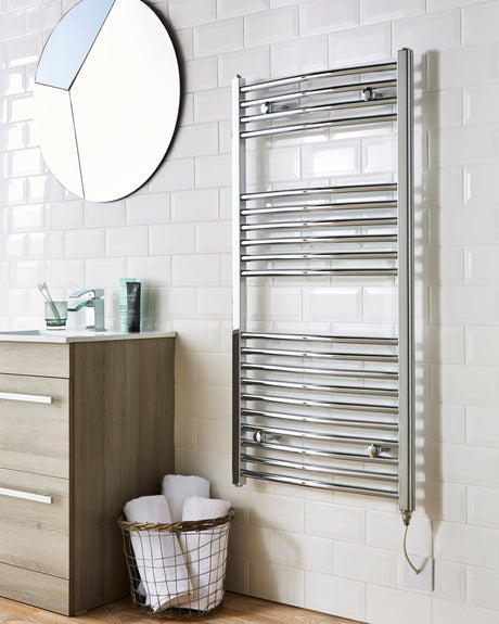 Electric Straight Towel Rail 500 x 800mm 150W