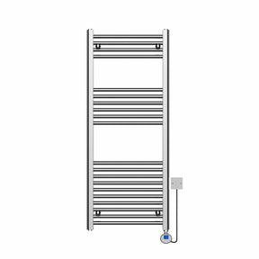 Electric Straight Towel Rail 500 x 800mm 150W Thermostatic