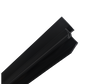 10mm Internal Winged Corner Black
