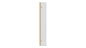 KV8 Hinged Wetroom Return Panel Brushed Brass