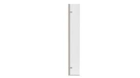 KV8 Hinged Wetroom Return Panel Brushed Nickel