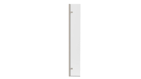 KV8 Hinged Wetroom Return Panel Brushed Nickel