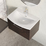 Hudson Reed Juno 600mm Metallic Slate Floor Standing 2 Door Vanity Unit With Curved Ceramic Basin