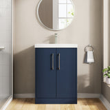 Hudson Reed Juno 600mm Floor Standing 2-Door Vanity & Basin With Soft Close Doors